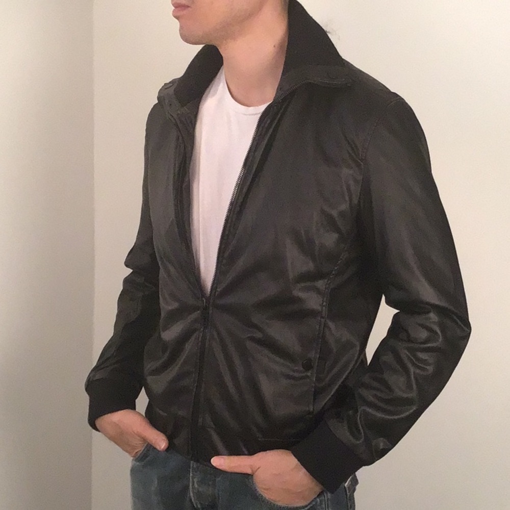 Zara black men fitted jacket. Size L